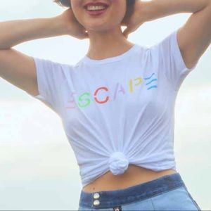 Barber Tee w/ graphic “ESCAPE” Sm